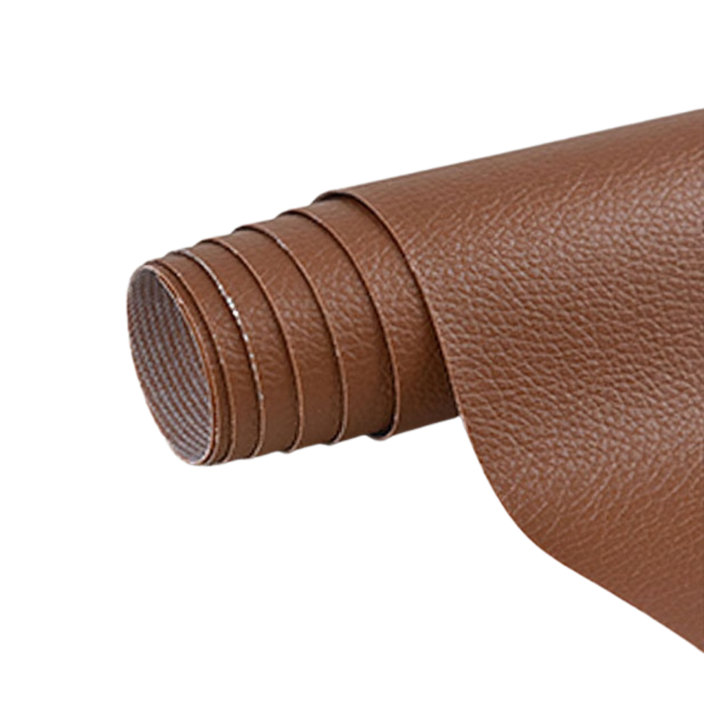 Patch adhésif de réparation pour cuir, 135 x 50 cm, neuf coloris, marron clair