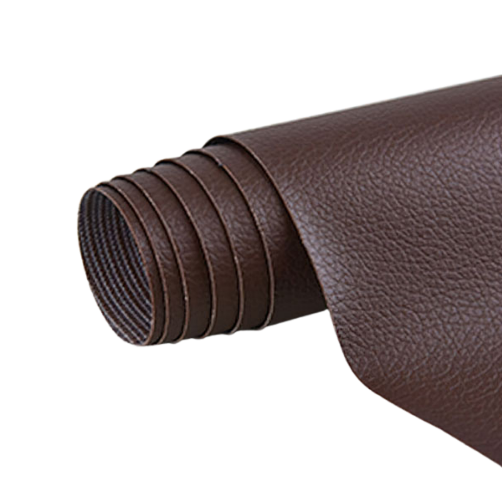 Patch adhésif de réparation pour cuir, 135 x 50 cm, neuf coloris, marron foncé