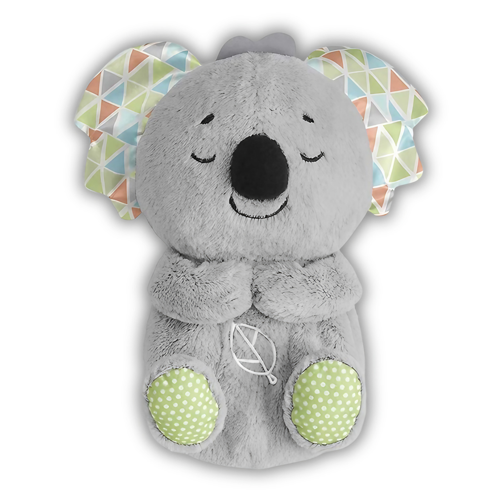 Peluche bébé qui respire, sons et lumières réglables, quatre animaux