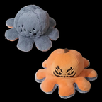 Peluche pieuvre réversible à deux humeurs, 20 cm, dix coloris, édition halloween