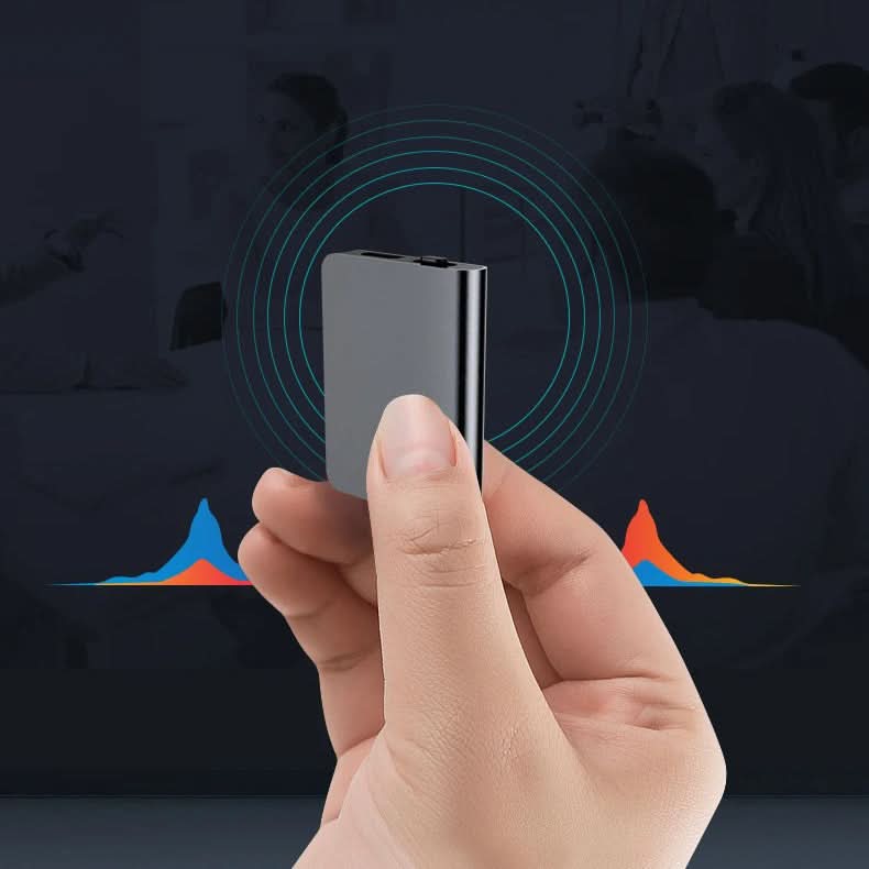 Mini dictaphone 8 Go, 50 heures d'autonomie, un seul bouton