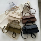 Petit sac bandoulière femme en similicuir à rabat aimanté
