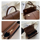 Petit sac bandoulière femme en similicuir à rabat aimanté