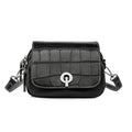 Petit sac bandoulière noir femme, compartiments zippés