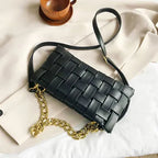 Petit sac pochette allongée femme en similicuir, 25 x 13 cm