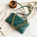Petit sac pochette allongée femme en similicuir, 25 x 13 cm