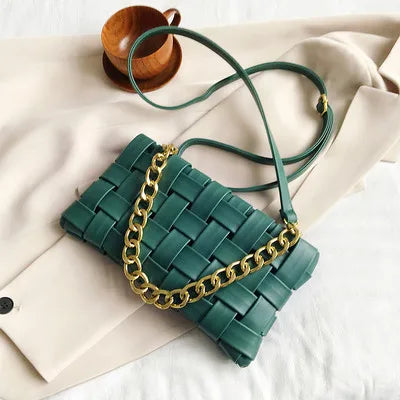Petit sac pochette allongée femme en similicuir, 25 x 13 cm