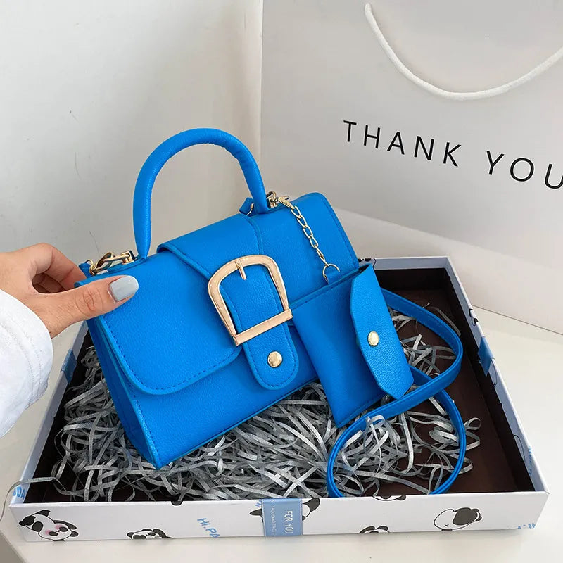 Petit sac à main femme en similicuir, 17 x 11 cm, six coloris, bleu