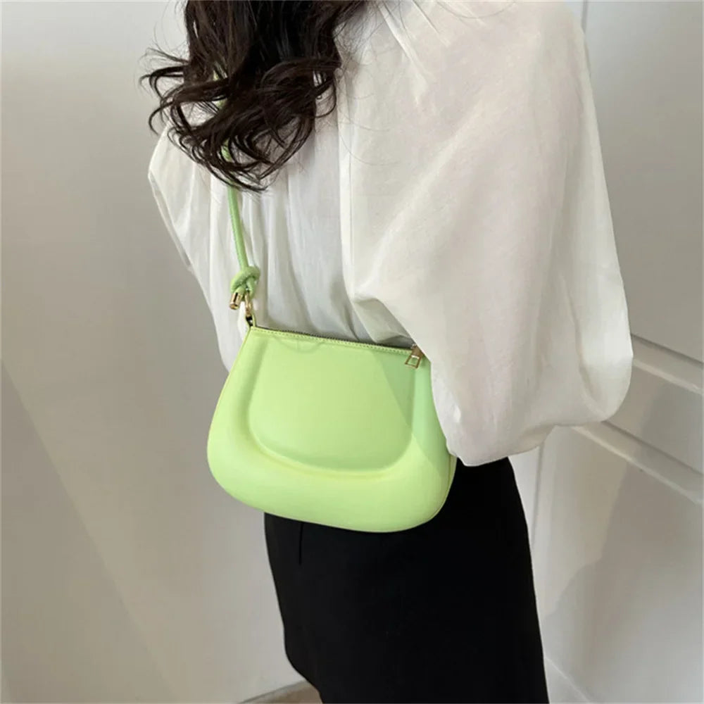 Petit sac à main d'été femme, anse coulissante à nœud, six coloris