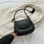 Petit sac à main d'été femme, anse coulissante à nœud, six coloris, noir