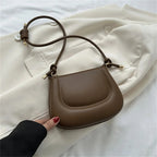 Petit sac à main d'été femme, anse coulissante à nœud, six coloris, marron