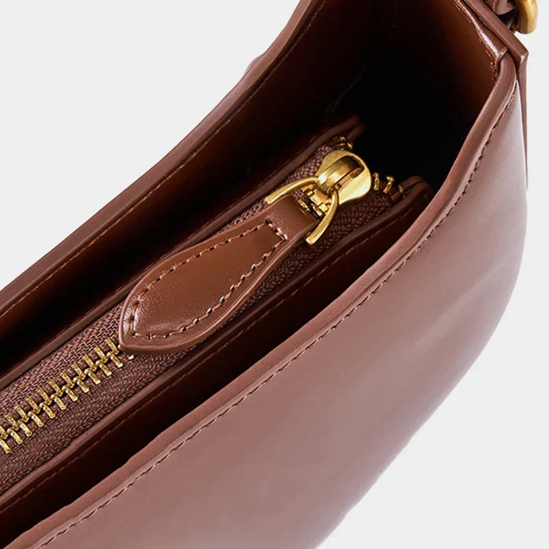 Petit sac à main carré femme, anse courte et sangle longue