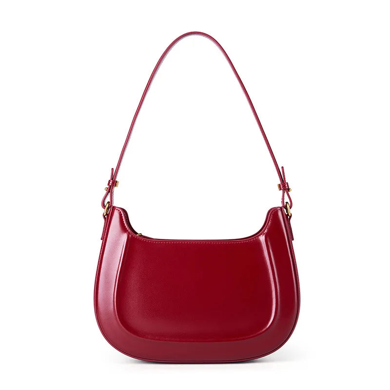 Petit sac à main carré femme, anse courte et sangle longue