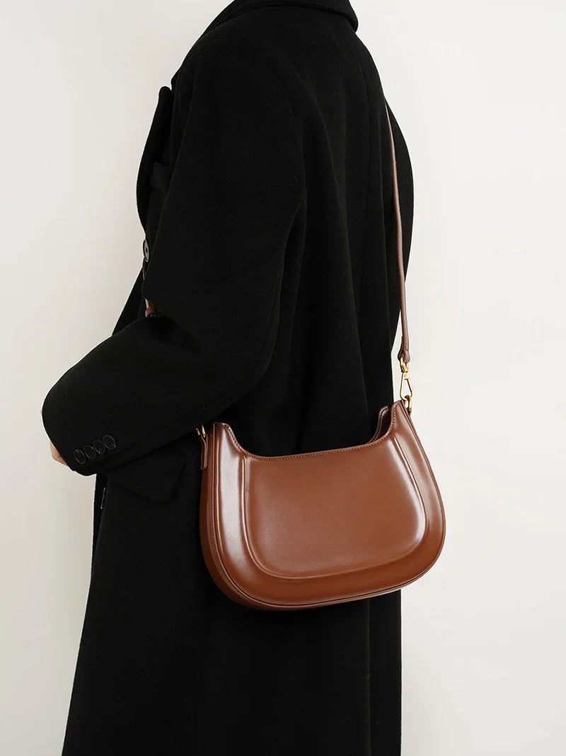 Petit sac à main carré femme, anse courte et sangle longue