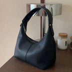 Petit sac porté épaule femme, forme arrondie, similicuir retourné
