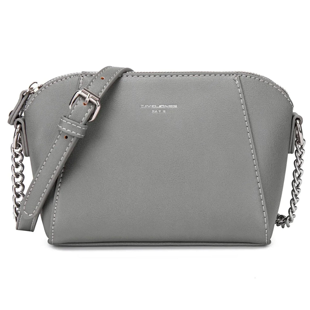 Petit sac femme à bandoulière à maillons ajustable, neuf coloris, gris