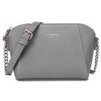 Petit sac femme à bandoulière à maillons ajustable, neuf coloris, gris