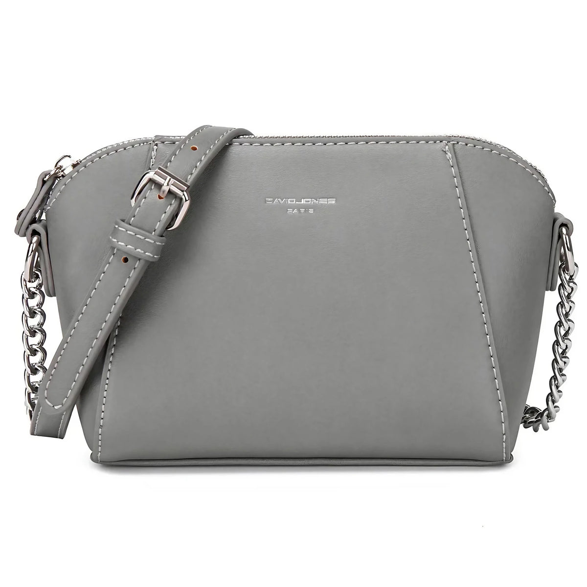 Petit sac femme à bandoulière à maillons ajustable, neuf coloris, gris