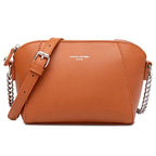 Petit sac femme à bandoulière à maillons ajustable, neuf coloris, marron