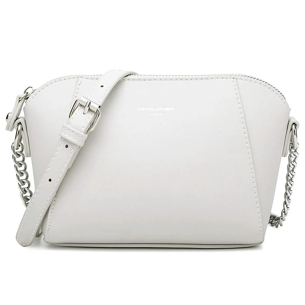 Petit sac femme à bandoulière à maillons ajustable, neuf coloris, ivoire