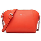 Petit sac femme à bandoulière à maillons ajustable, neuf coloris, rouge