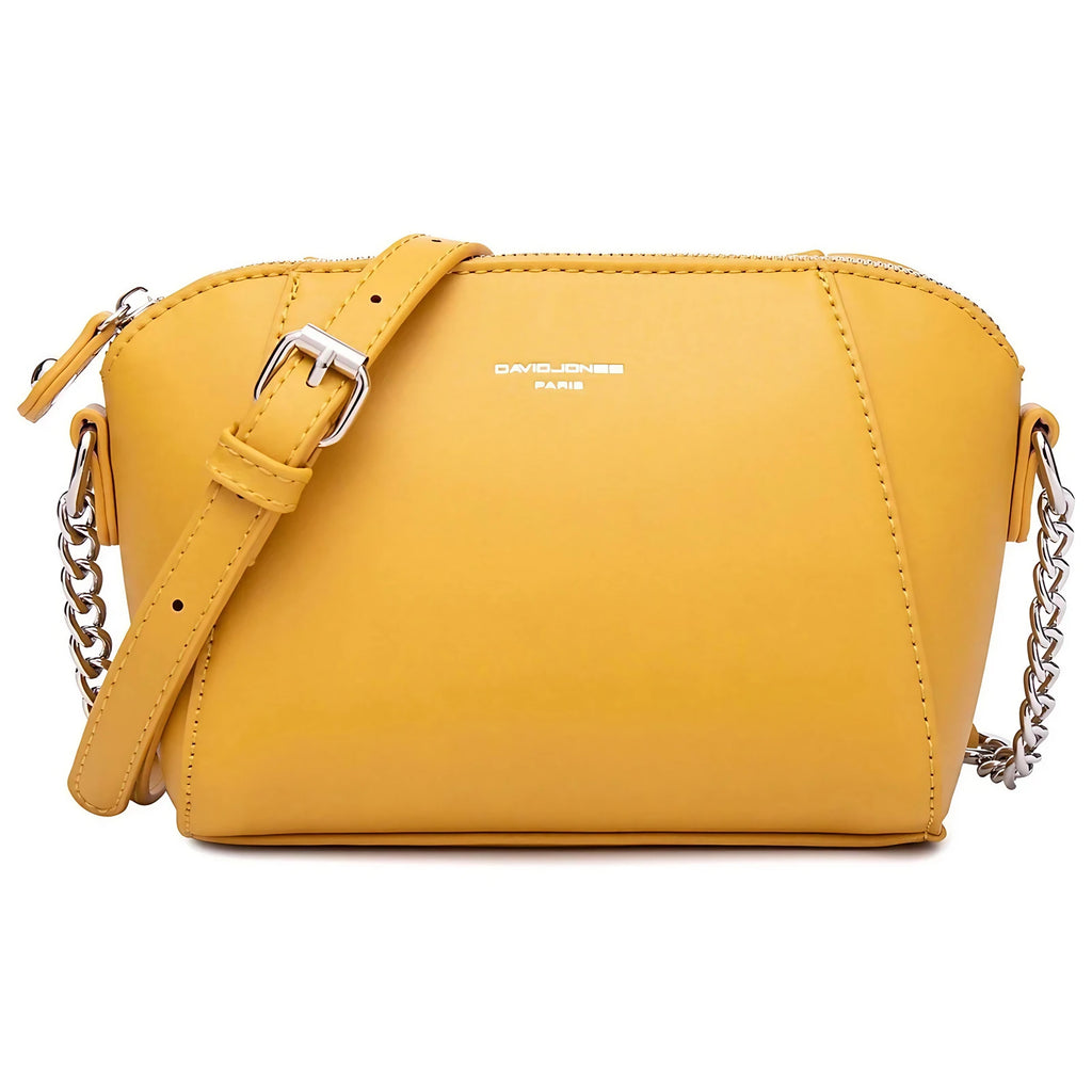 Petit sac femme à bandoulière à maillons ajustable, neuf coloris, jaune
