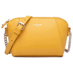 Petit sac femme à bandoulière à maillons ajustable, neuf coloris, jaune
