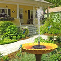 Mini fontaine solaire flottante pour bassin, six embouts