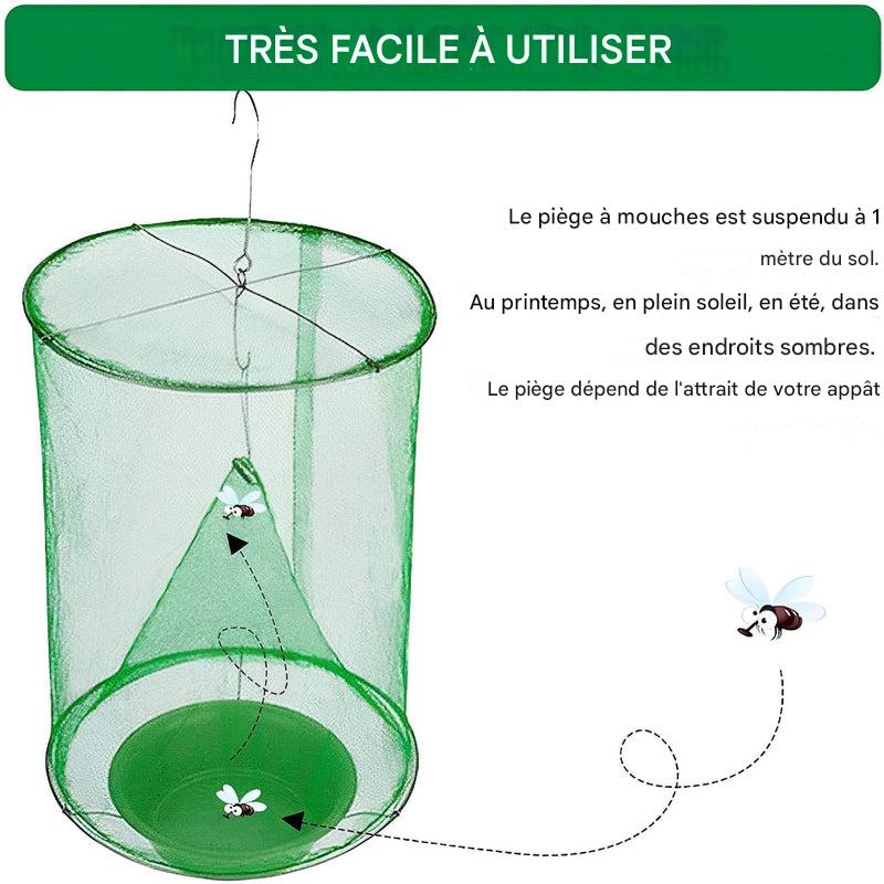 Piège à mouches d'extérieur réutilisable, appât sans odeur