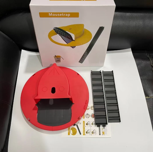 Piège à souris réutilisable à réarmement automatique, rouge