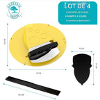 Pièges à souris à poser sur un seau, lot de 4