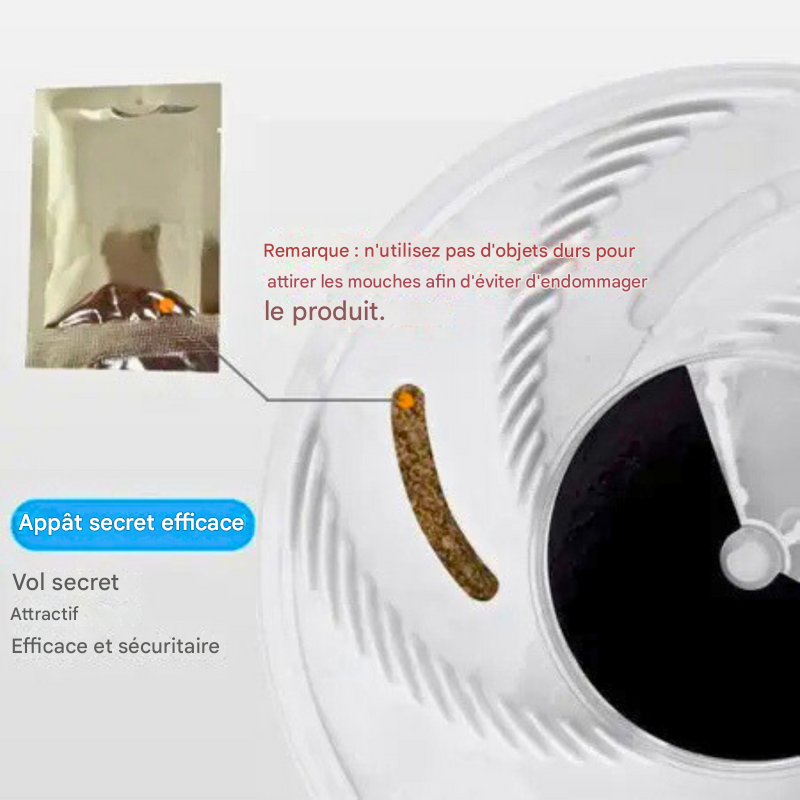 Piège à mouches électrique USB, plateau rotatif, sans insecticide