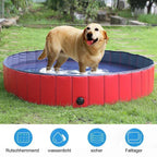 Piscine pliable pour chien avec vidange, cinq tailles
