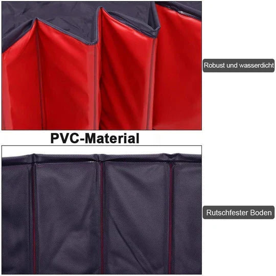 Piscine pliable pour chien avec vidange, cinq tailles