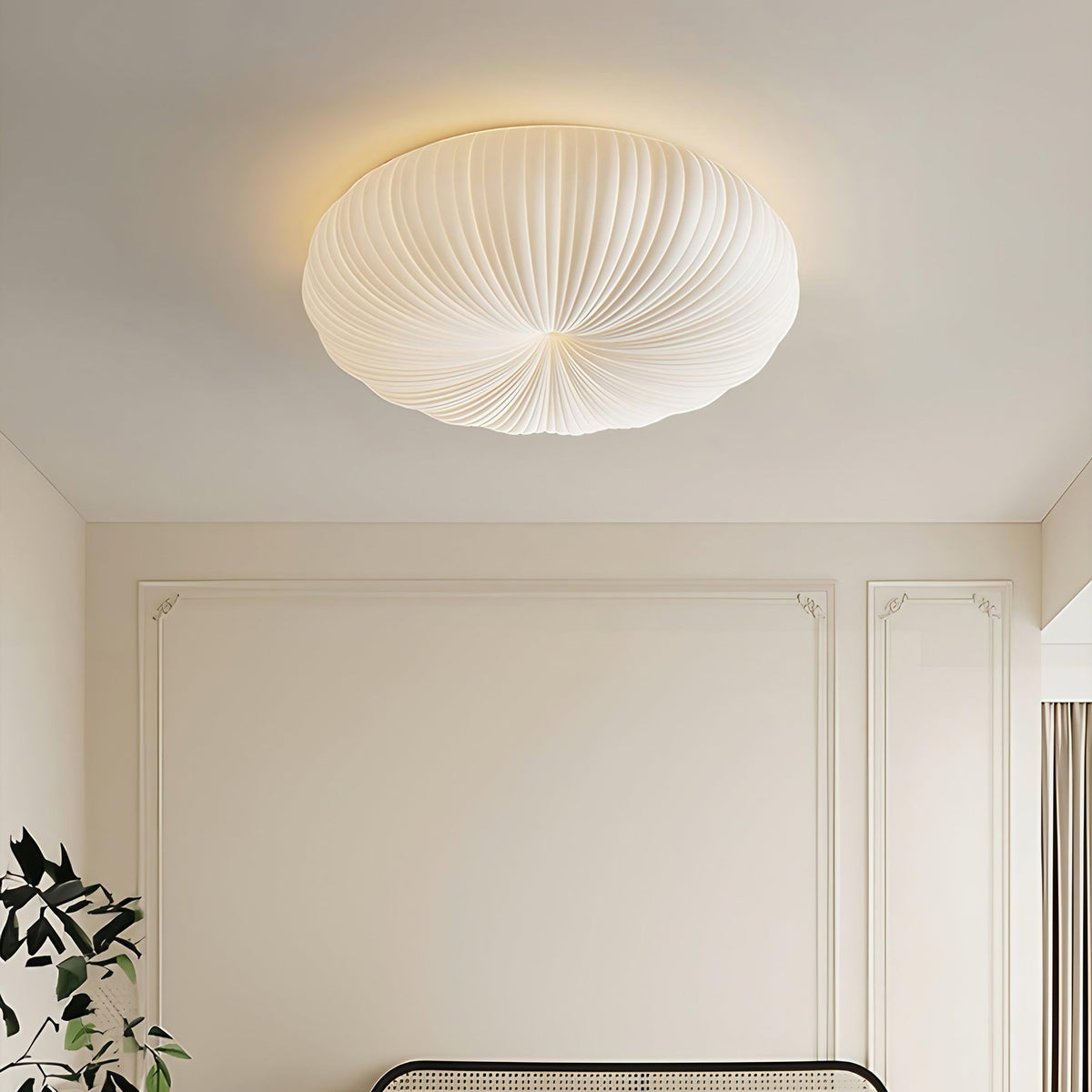 Plafonnier LED rond en métal et acrylique, 43 ou 53 cm
