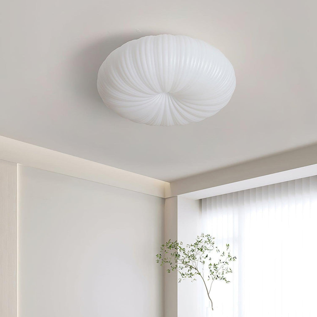 Plafonnier LED rond en métal et acrylique, 43 ou 53 cm
