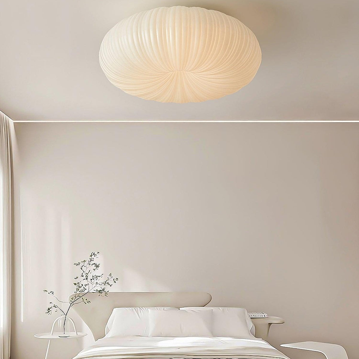 Plafonnier LED rond en métal et acrylique, 43 ou 53 cm