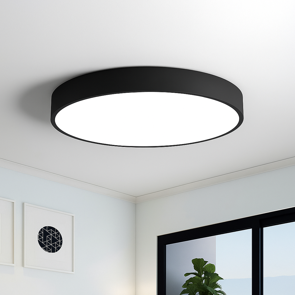 Plafonnier LED scandinave en acrylique, de 23 à 49 cm