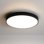 Plafonnier LED scandinave en acrylique, de 23 à 49 cm, noir