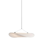 Plafonnier en soie et métal, forme organique, 50 à 80 cm