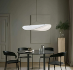 Plafonnier en soie et métal, forme organique, 50 à 80 cm