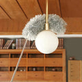 Plumeau télescopique en microfibre, tête pliable, 280 cm
