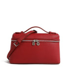 Pochette bandoulière femme en similicuir grainé, dix coloris, rouge