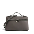 Pochette bandoulière femme en similicuir grainé, dix coloris, gris