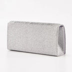 Pochette de soirée femme effet plissé, chaîne amovible, trois coloris