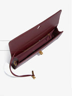 Pochette femme en similicuir effet croco, 26 x 10,5 cm, neuf coloris