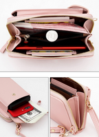 Pochette femme à bandoulière amovible, huit coloris