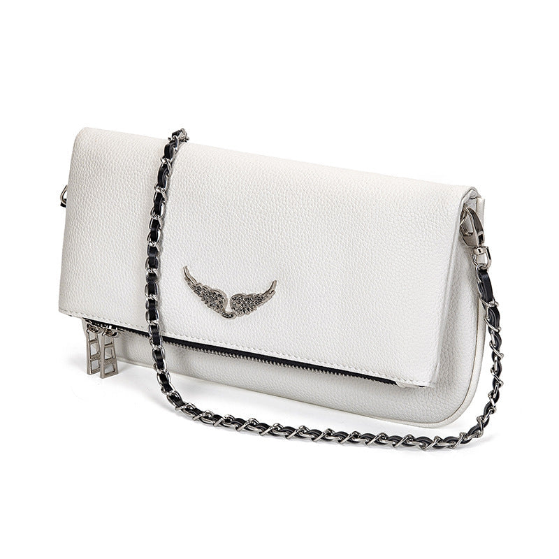 Pochette femme à bandoulière, poche intérieure zippée, trois coloris