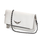 Pochette femme à bandoulière, poche intérieure zippée, trois coloris