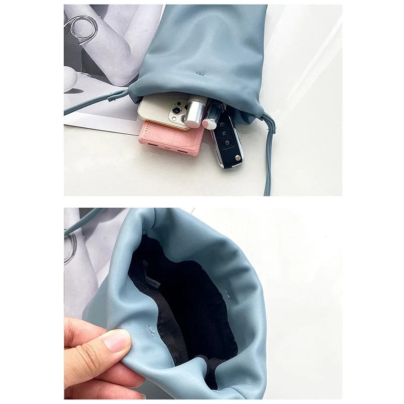 Pochette téléphone bandoulière femme à cordon, sept coloris